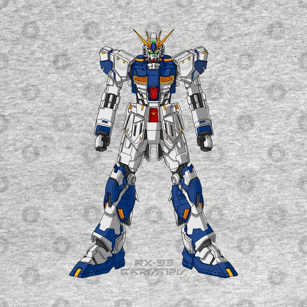 Gundam NU Simple Version by garistipis